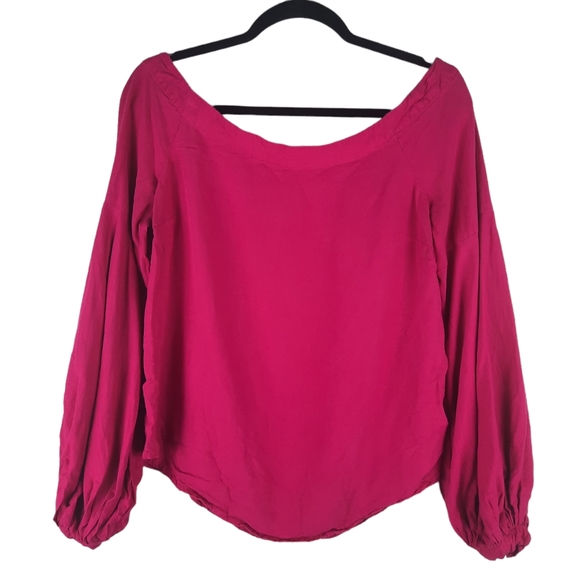 Anthropologie Floreat Mazza pink peasant Top - Picture 2 of 14